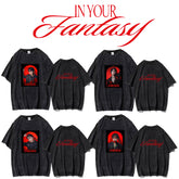 KPOP Album Poster Print Washed T-shirt